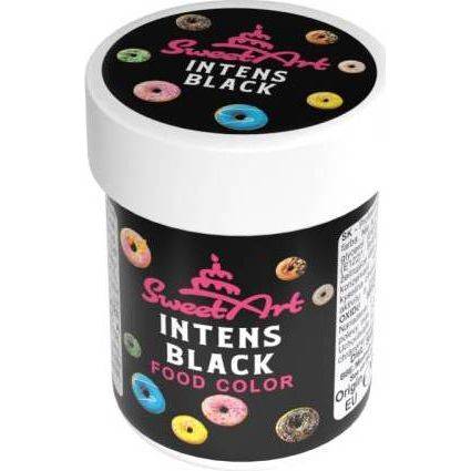 SweetArt gelová barva Intense Black (30 g) - dortis