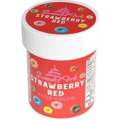 SweetArt gelová barva Strawberry Red (30 g) - dortis