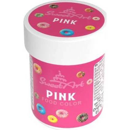 SweetArt gelová barva Pink (30 g) - dortis