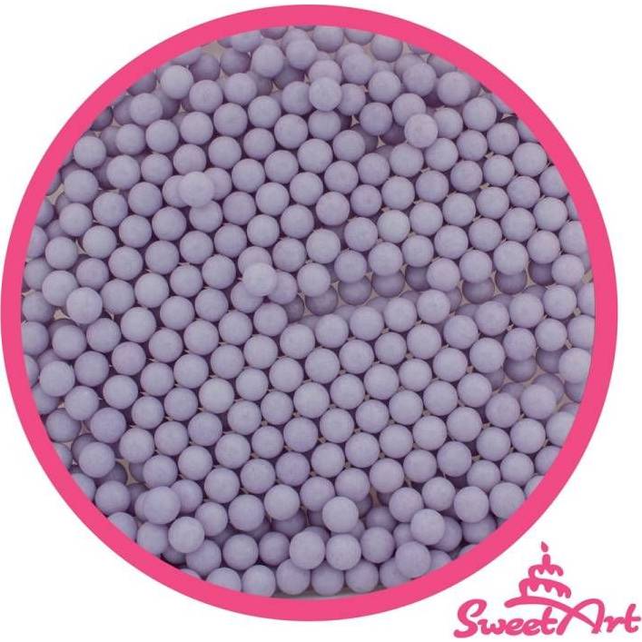 SweetArt cukrové perly fialové 5 mm (80 g) - dortis