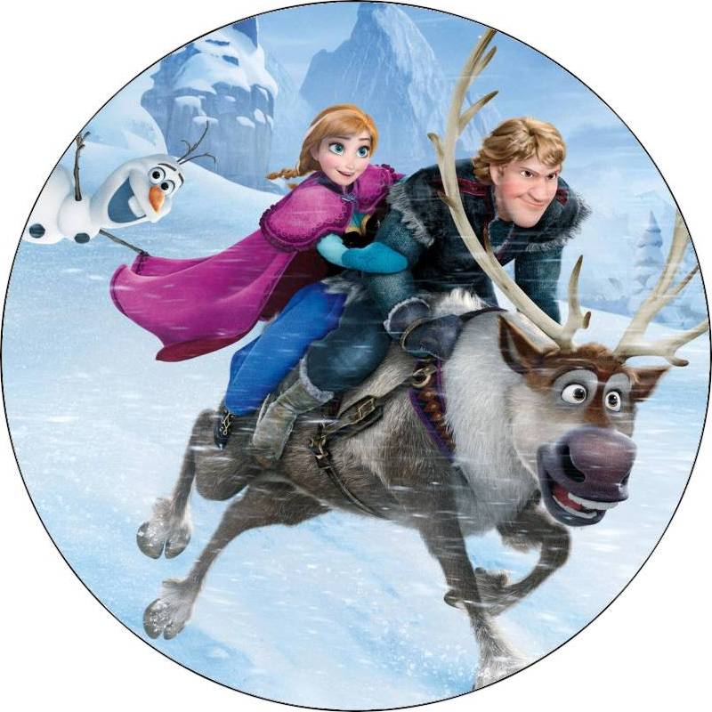 Jedlý papír Frozen Kristoff a Anna - Pictu Hap