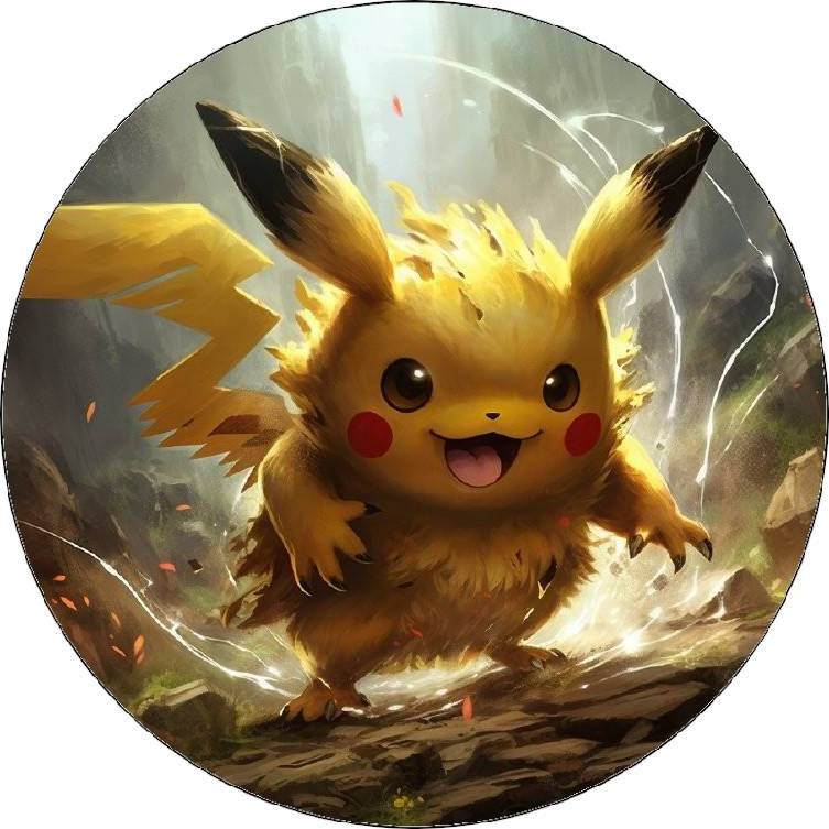 Jedlý papír Pokémoni Pikachu 19,5cm - Pictu Hap