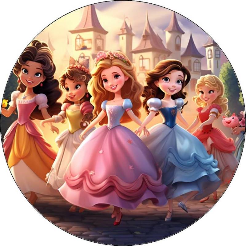 Jedlý papír Disney princezny 19,5cm - Pictu Hap