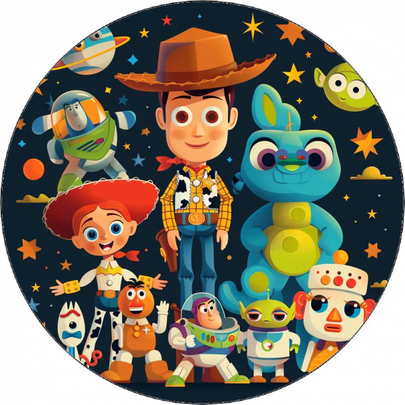 Jedlý papír Toy story Woody ve vesmíru 19,5 cm - Pictu Hap