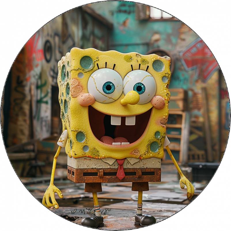 Jedlý papír Sponge Bob 19,5 cm - Pictu Hap