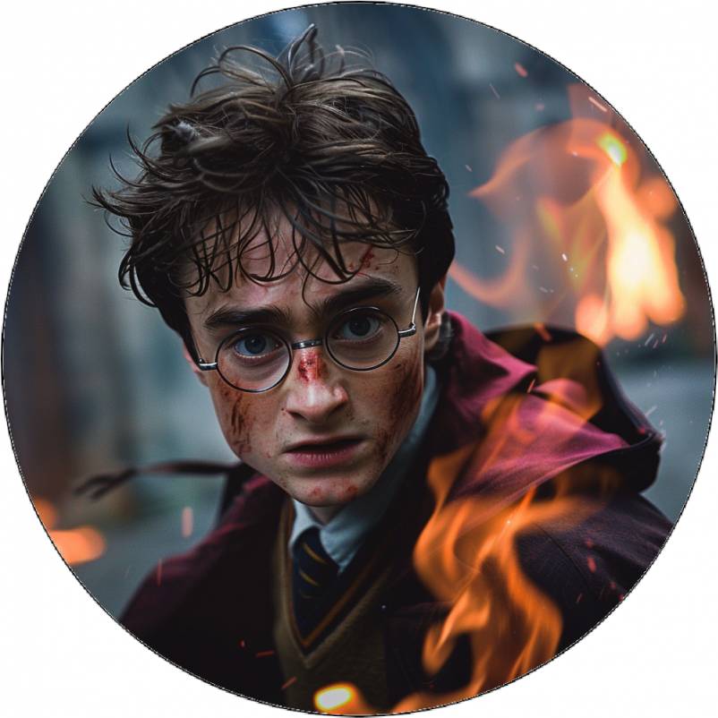 Jedlý papír Harry Potter v akci 19,5 cm - Pictu Hap