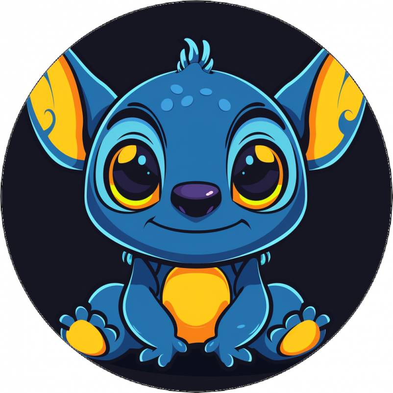 Jedlý papír Stitch ve tmě 19,5 cm - Pictu Hap