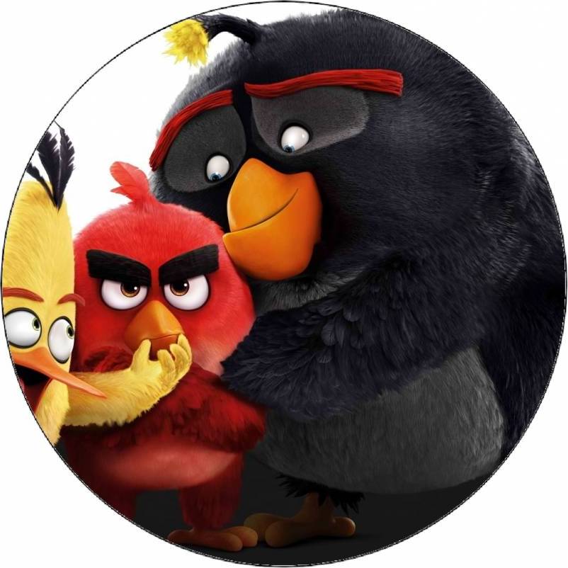 Jedlý papír Angry birds přátelé 19,5 cm - Pictu Hap