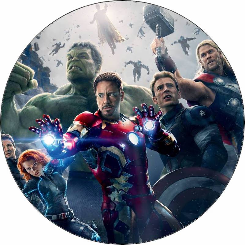 Jedlý papír Avengers team 19,5 cm - Pictu Hap