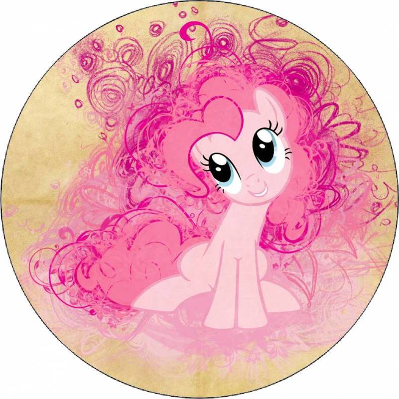 Jedlý papír My little pony růžový poník 19,5 cm - Pictu Hap