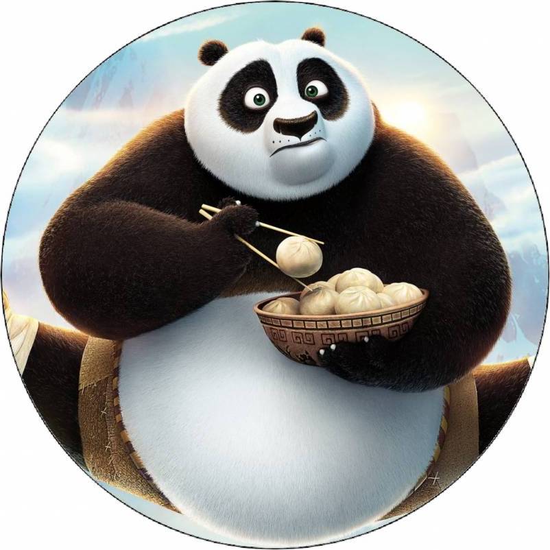 Jedlý papír Kung Fu panda Po 19,5 cm - Pictu Hap