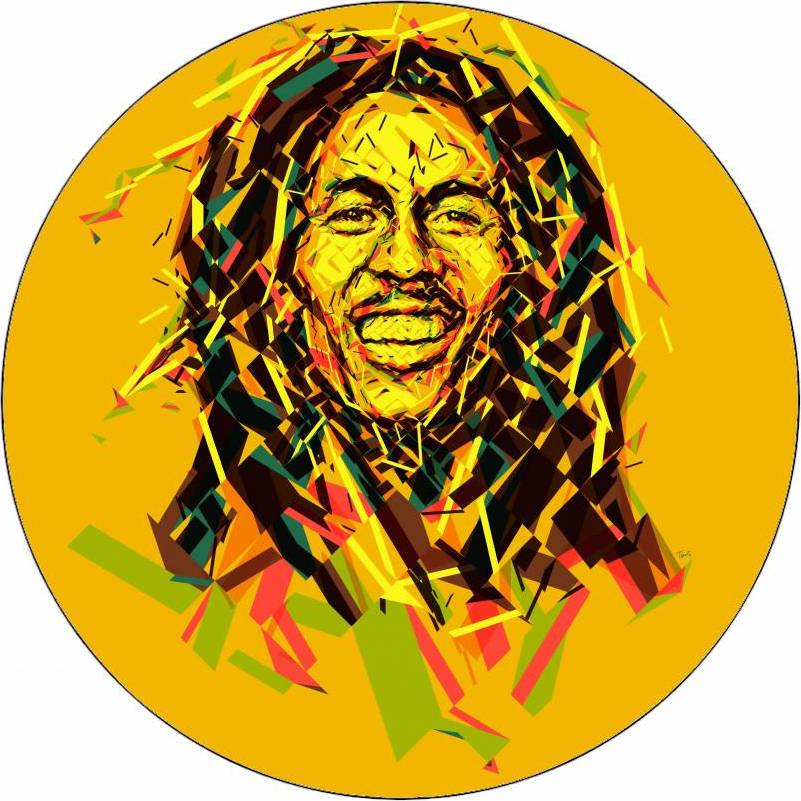 Jedlý papír Bob Marley animace 19,5 cm - Pictu Hap