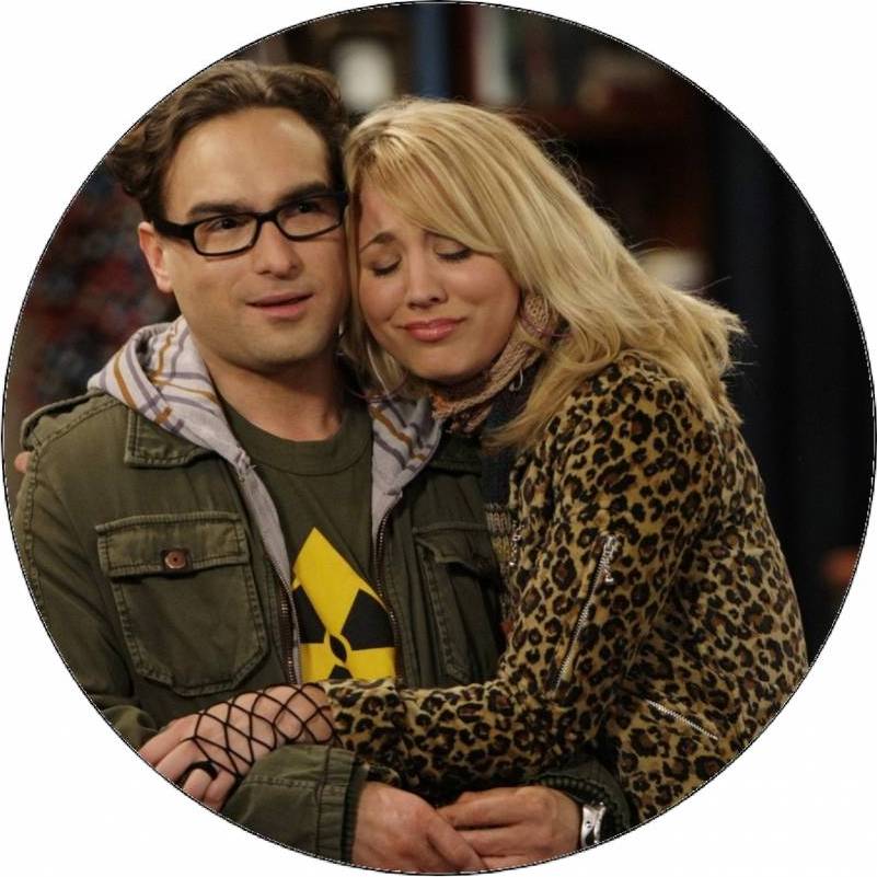 Jedlý papír The big bang theory - Teorie velkého třesku Leo a Penny 19,5 cm - Pictu Hap