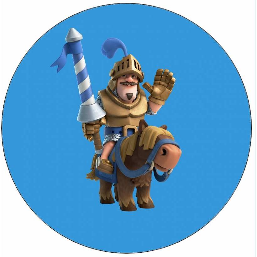 Jedlý papír Clash Royale rytíř na koni 19,5 cm - Pictu Hap