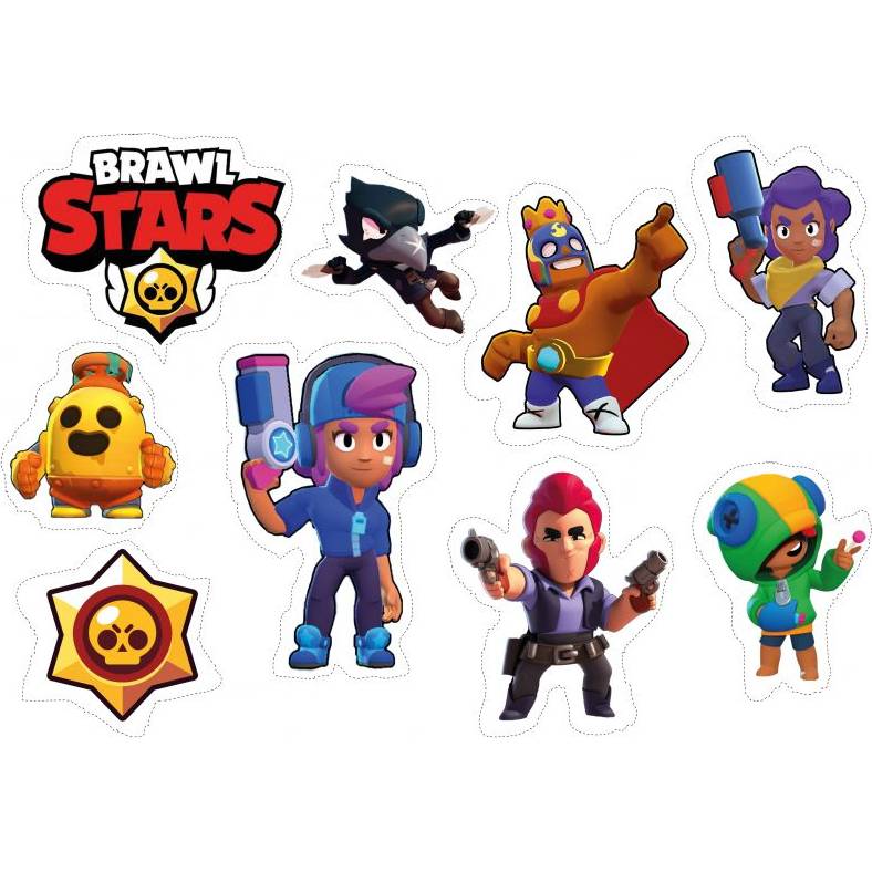 Jedlý papír k vystříhnutí Brawl Stars - Pictu Hap