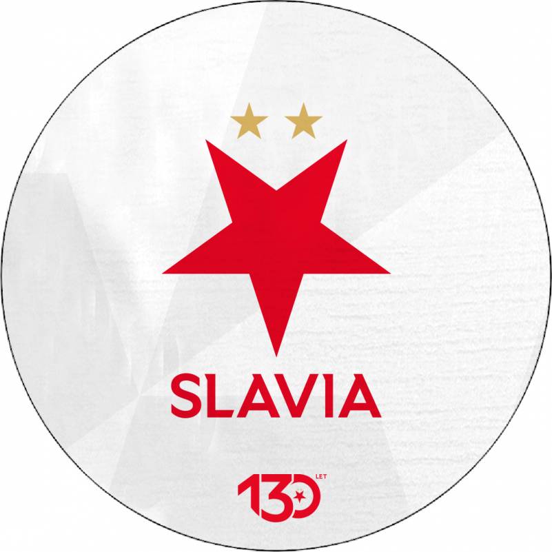 Jedlý papír Logo Slávie bílé pozadí 19,5 cm - Pictu Hap