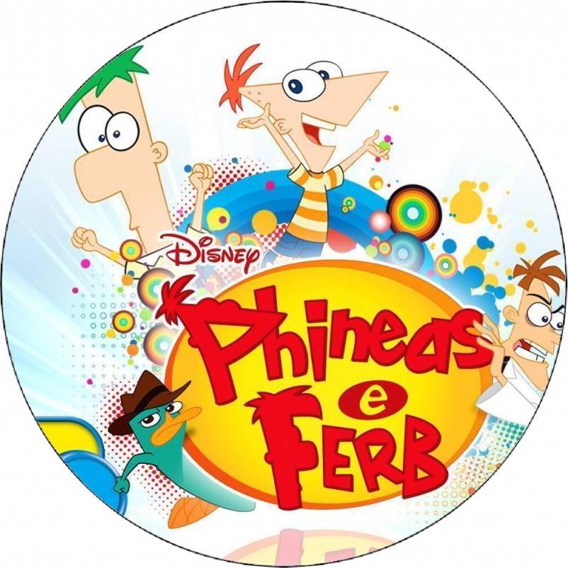 Jedlý papír Phineas a Ferb logo 19,5 cm - Pictu Hap