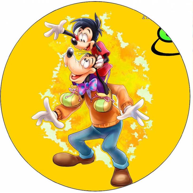 Jedlý papír Goofy a Max 19,5 cm - Pictu Hap