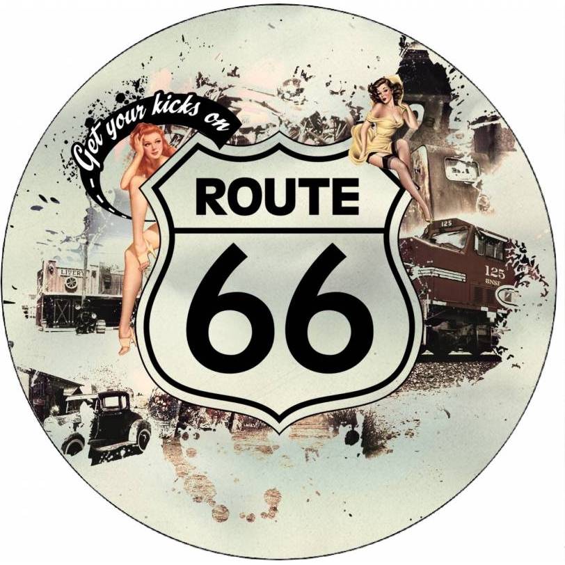 Jedlý papír Route 66 vintage 19,5 cm - Pictu Hap