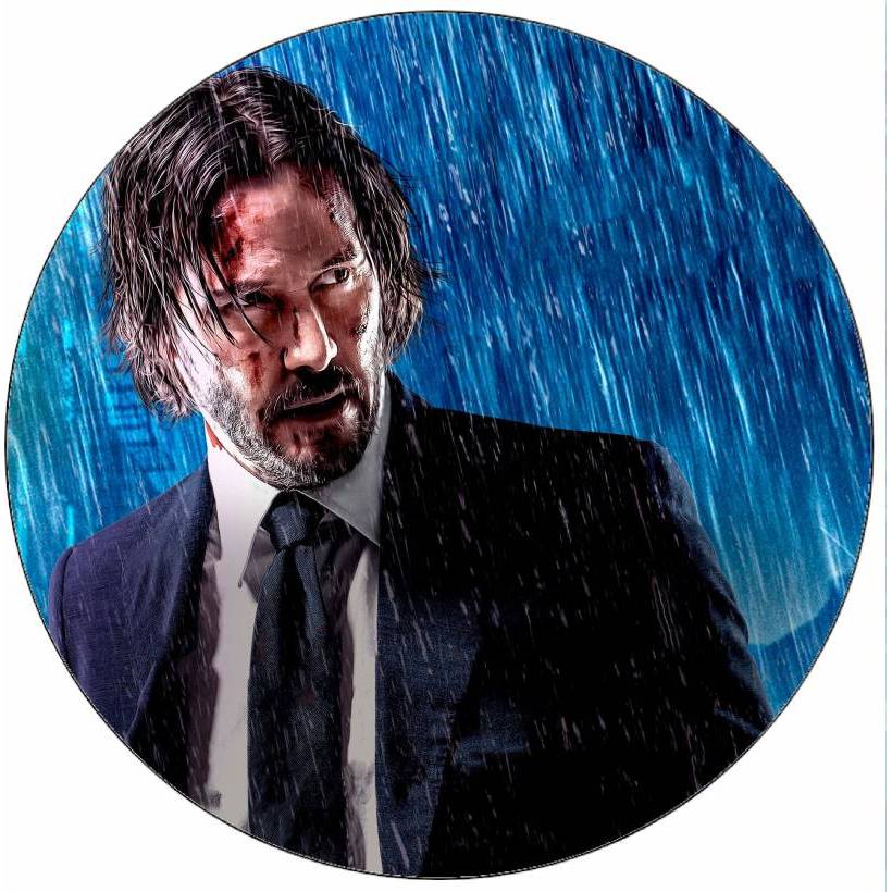 Jedlý papír John Wick v dešti 19,5 cm - Pictu Hap