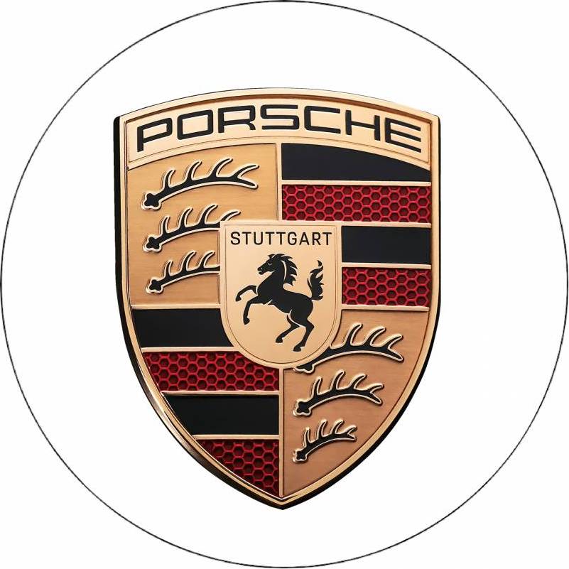 Jedlý papír logo Porsche 19,5 cm - Pictu Hap