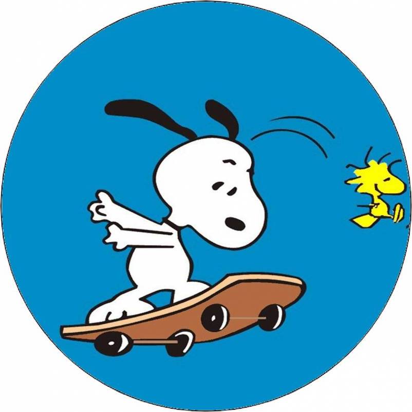 Jedlý papír Snoopy na skateboardu 19,5 cm - Pictu Hap