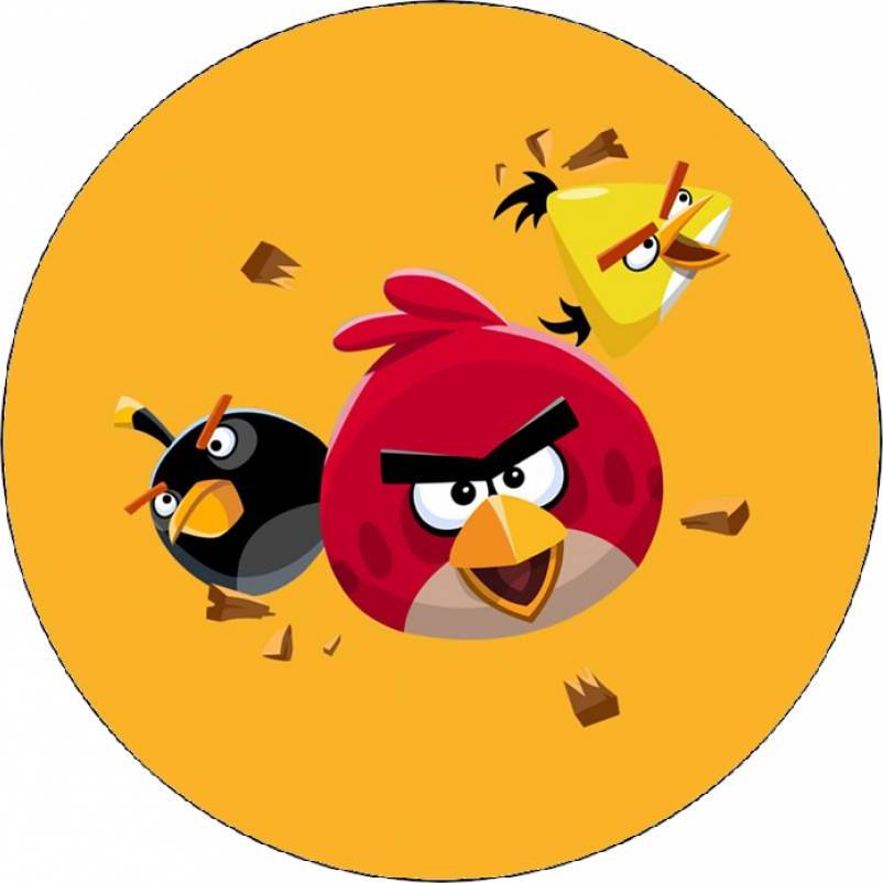 Jedlý papír Angry birds 19,5 cm - Pictu Hap