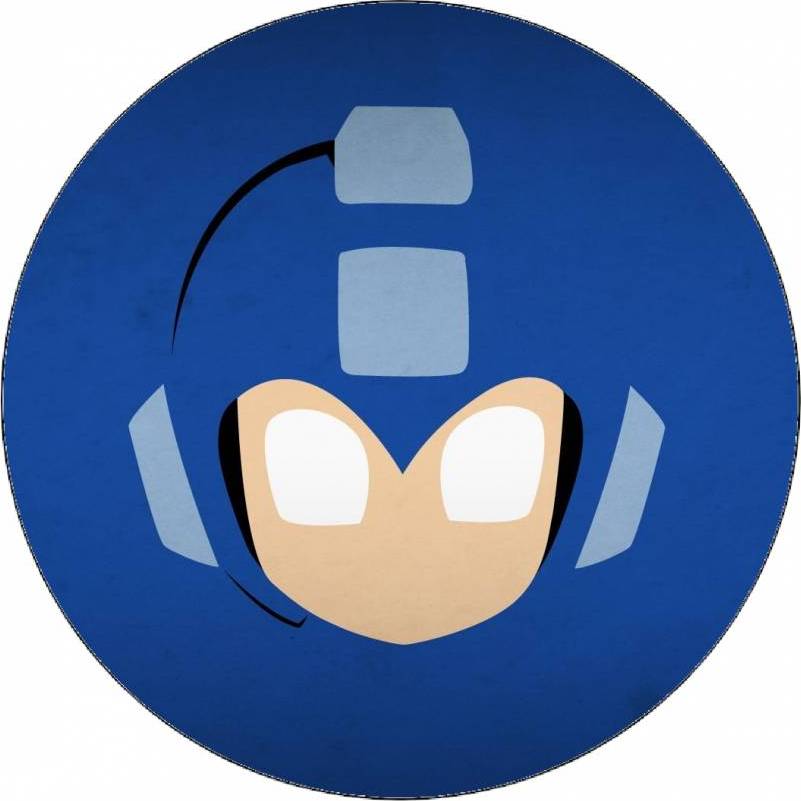 Jedlý papír Mega Man logo 19,5 cm - Pictu Hap