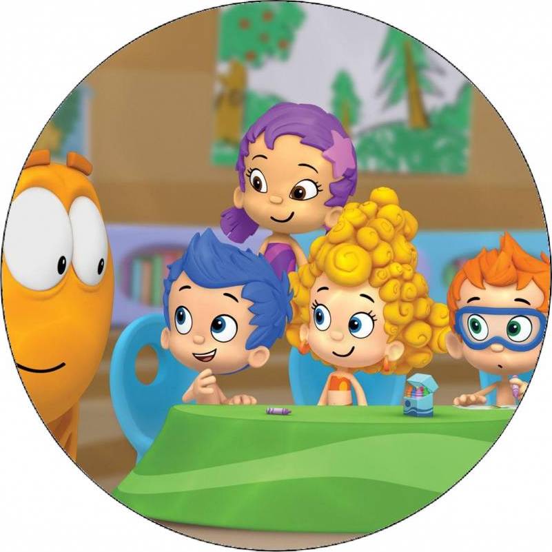 Jedlý papír Bubble Guppies kamarádi 19,5 cm - Pictu Hap