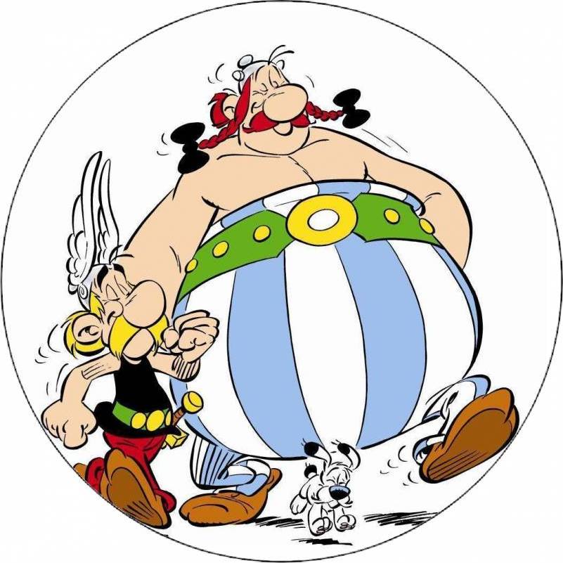 Jedlý papír Asterix, Obelix a Idefix 19,5 cm - Pictu Hap