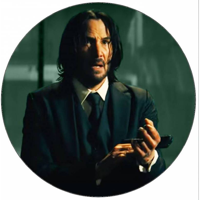 Jedlý papír John Wick se zbraní 19,5 cm - Pictu Hap