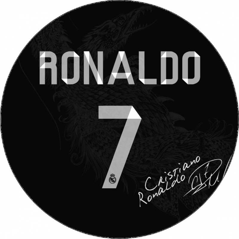 Jedlý papír Cristiano Ronaldo podpis 19,5 cm - Pictu Hap