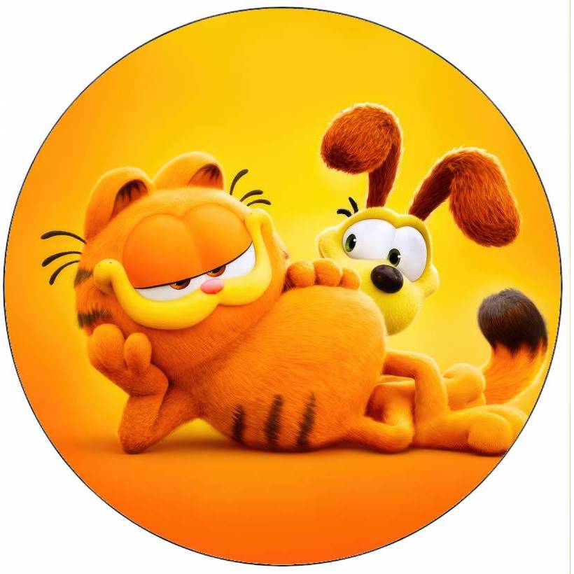 Jedlý papír Garfield a Odie 19,5 cm - Pictu Hap