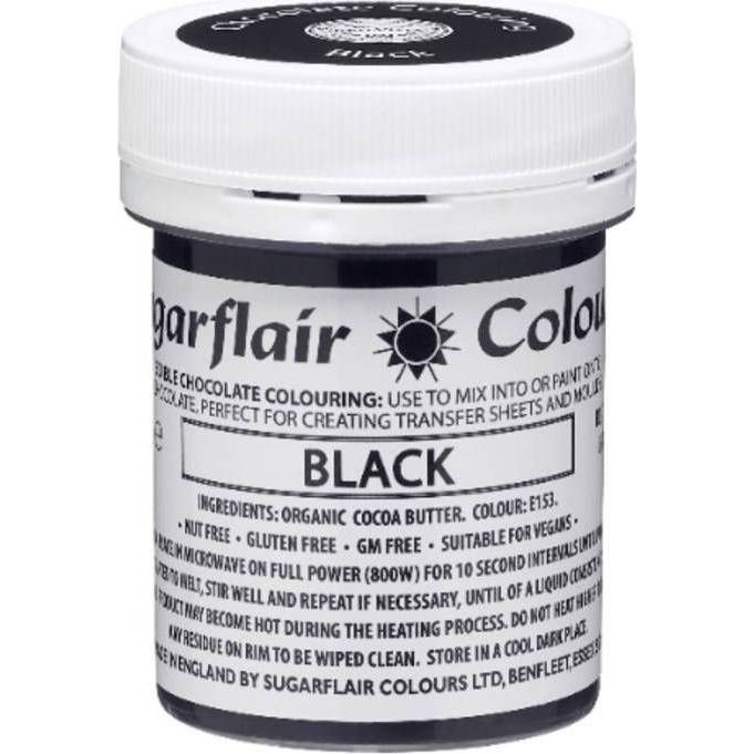 Barva do čokolády black 35g - Sugarflair