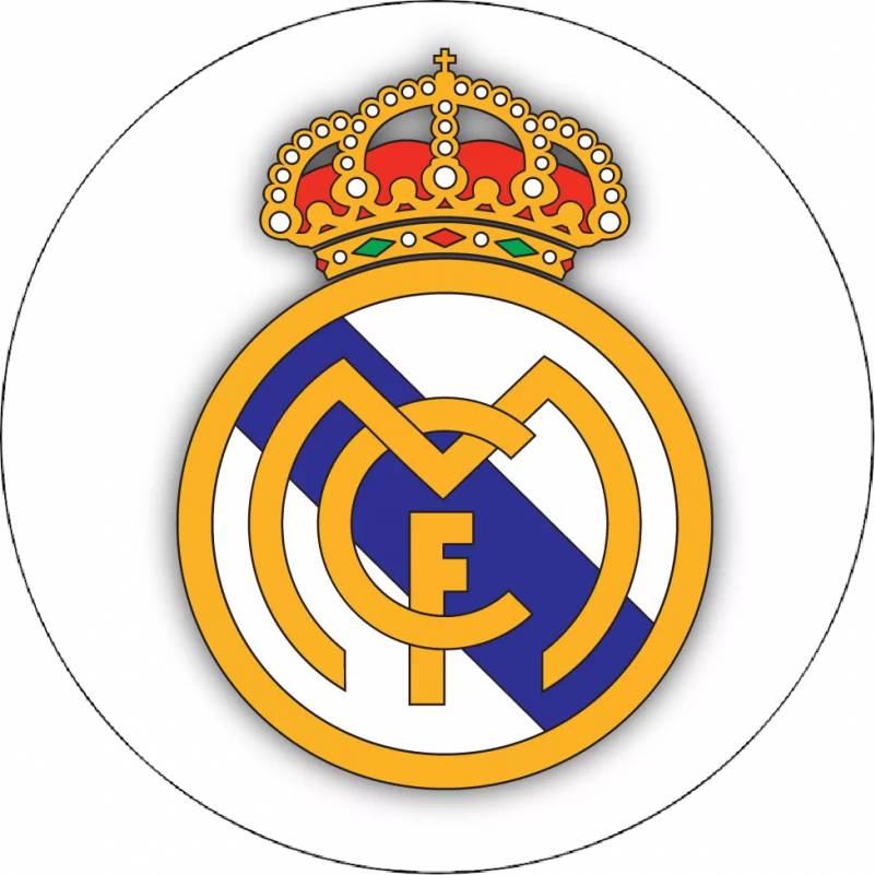 Jedlý papír logo Real Madrid 19,5 cm - Pictu Hap