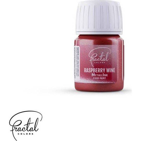 Tekutá metalická barva Fractal - Raspberry Wine (30 ml) - dortis