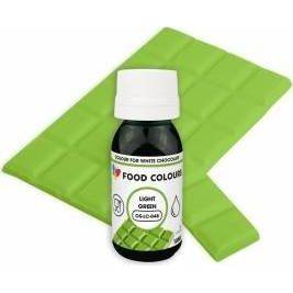 Food Colours tekutá barva do čokolády Light Green (18 ml) - dortis