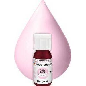 Food Colours přírodní tekutá barva do čokolády Dusk Rose (18 ml) - dortis