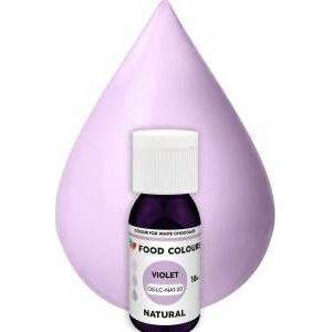 Food Colours přírodní tekutá barva do čokolády Violet (18 ml) - dortis