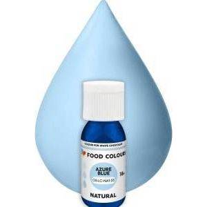 Food Colours přírodní tekutá barva do čokolády Azure Blue (18 ml) - dortis