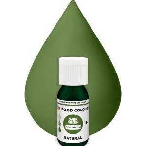 Food Colours přírodní tekutá barva do čokolády Dark Green (18 ml) - dortis