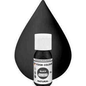 Food Colours přírodní tekutá barva do čokolády Black (18 ml) - dortis